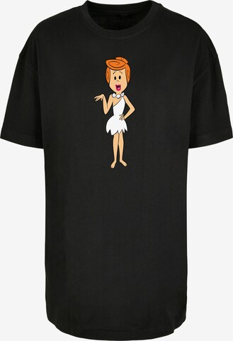 F4NT4STIC Shirt 'Familie Feuerstein Wilma Flintstone Classic Pose' in Zwart: voorkant