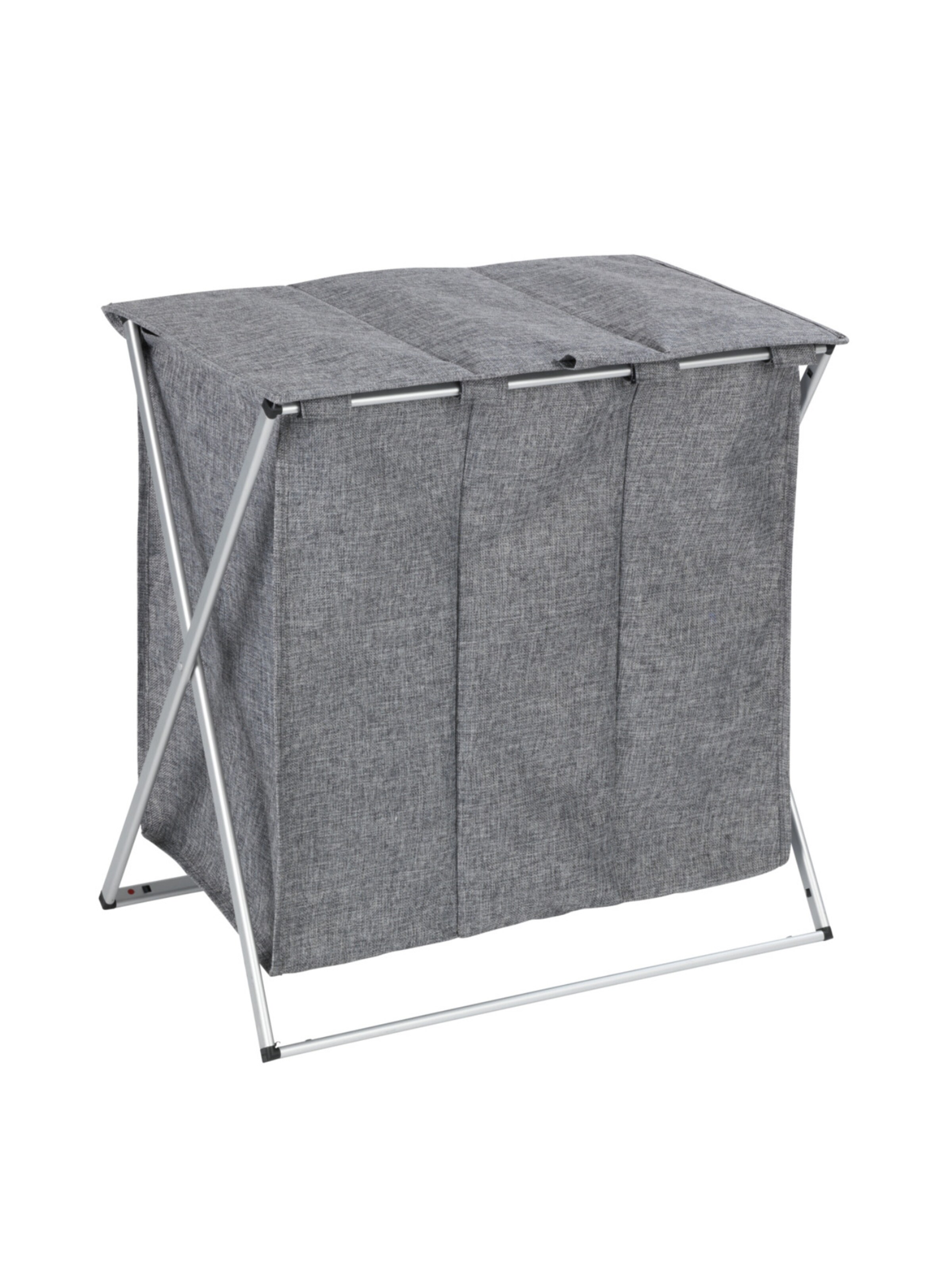 Wenko Laundry Basket 'Trio Top' in Grey: front
