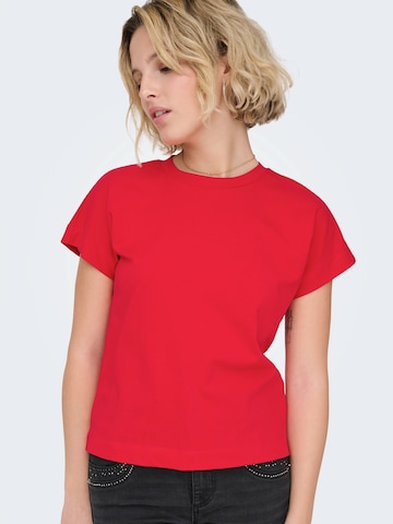 raudona ONLY Marškinėliai 'ONLERICA'