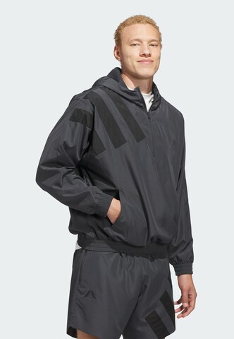 ADIDAS PERFORMANCE Trainingsjacke 'Anthony Edwards' in Grau: Vorderseite