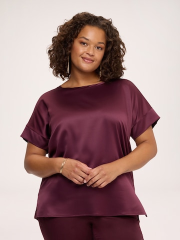 T-shirt Fiorella Rubino en rouge : devant
