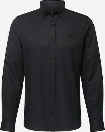 BURTON MENSWEAR LONDON Regular Fit Hemd in Schwarz: predná strana