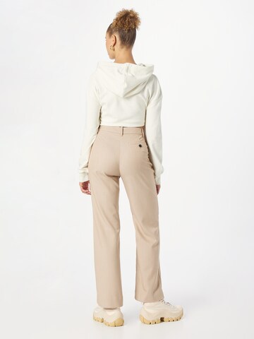 Monki Wide Leg Hose in Beige