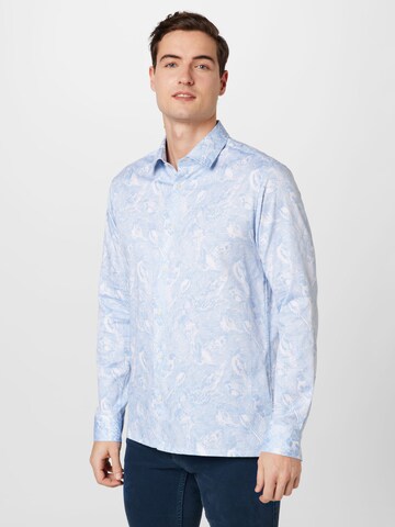 Ted Baker Regular fit Button Up Shirt in Blue: front