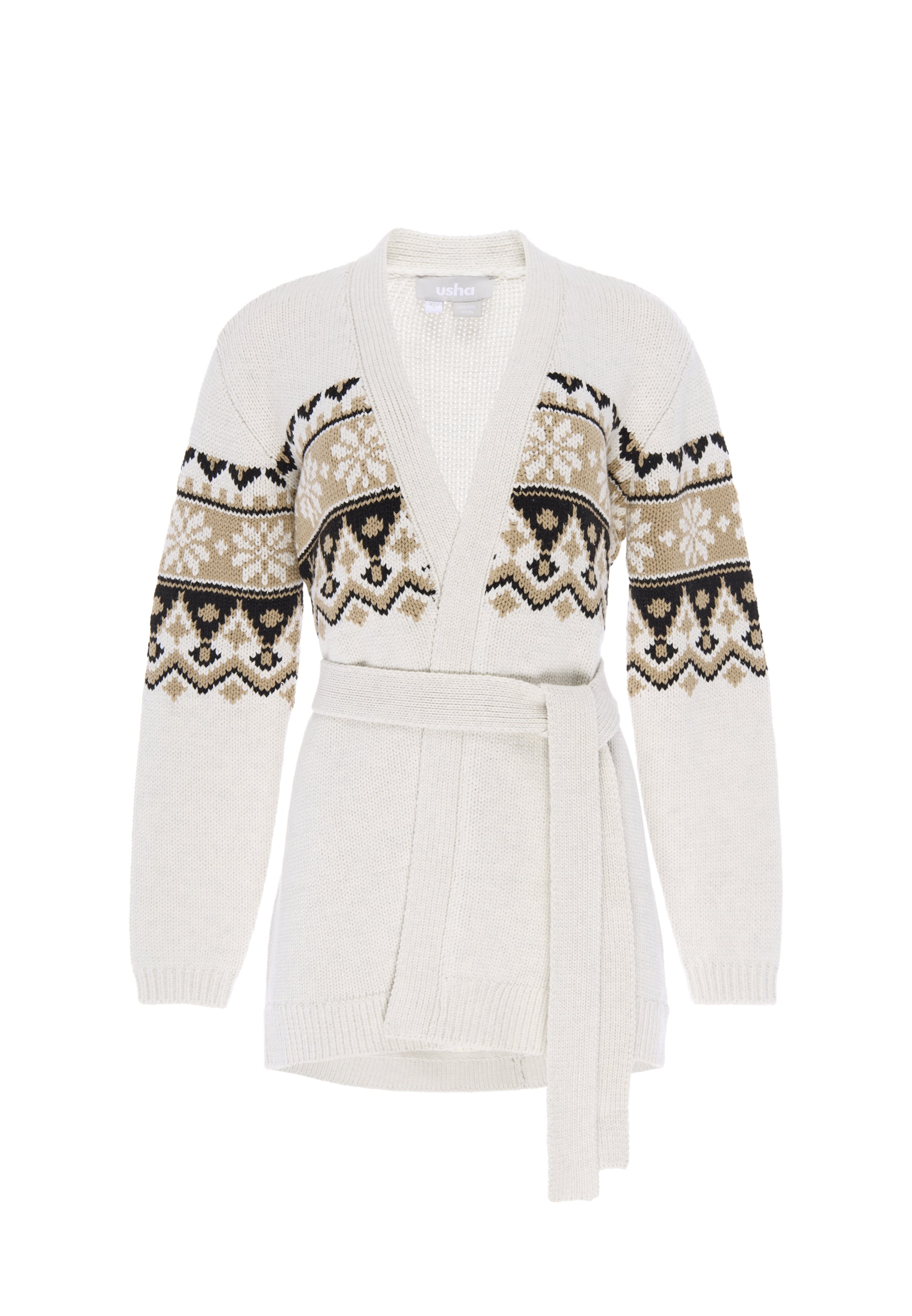 Cardigan Usha en blanc : devant