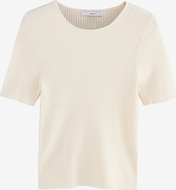 Tricou de la Next pe bej: față