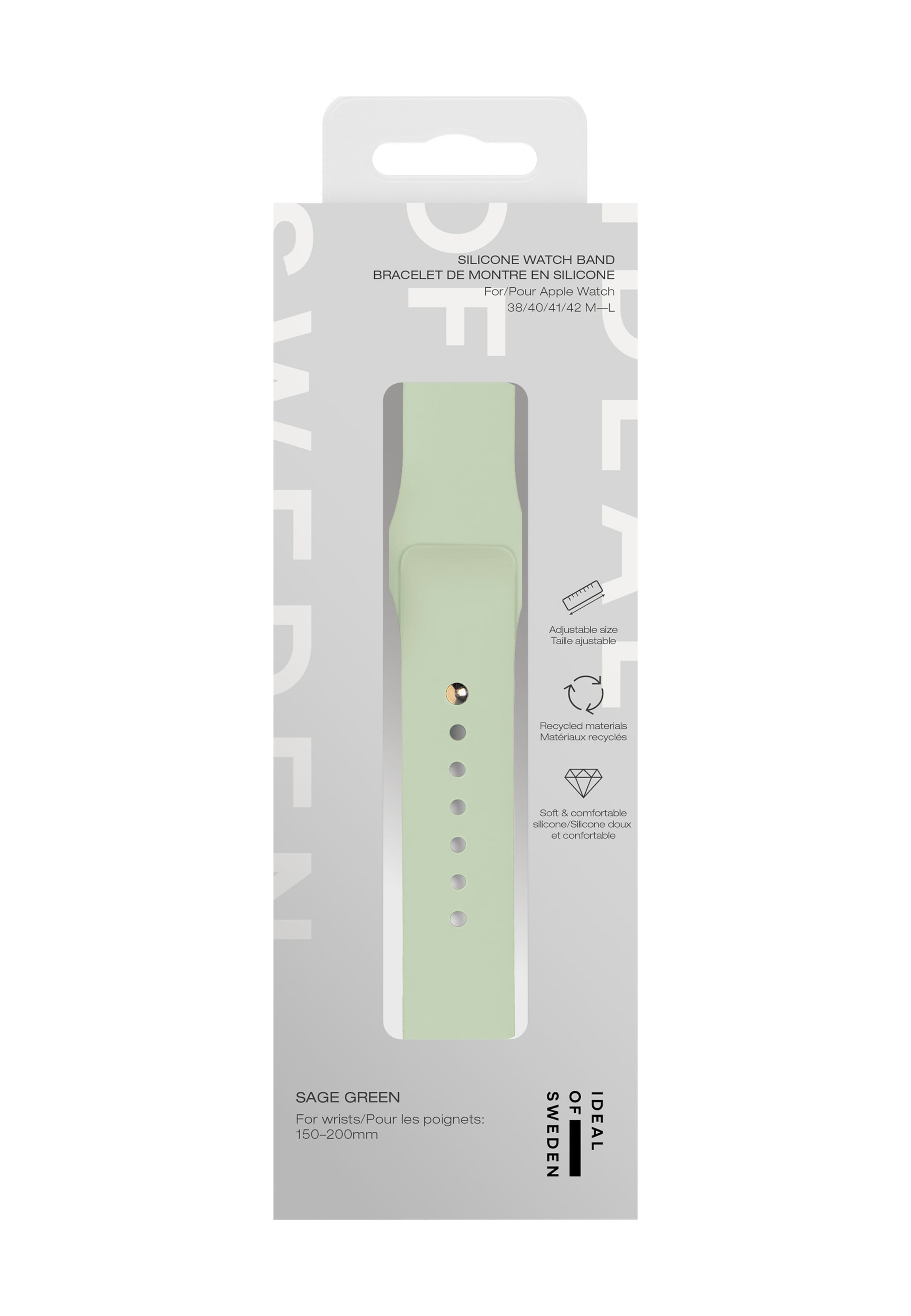 Montre digitale 'Apple Watch 38/40/41/42 Large' iDeal of Sweden en vert