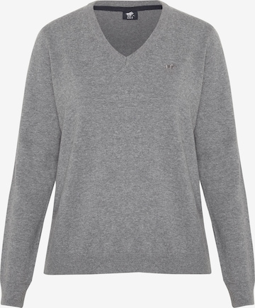 Polo Sylt Sweater in Grey: front