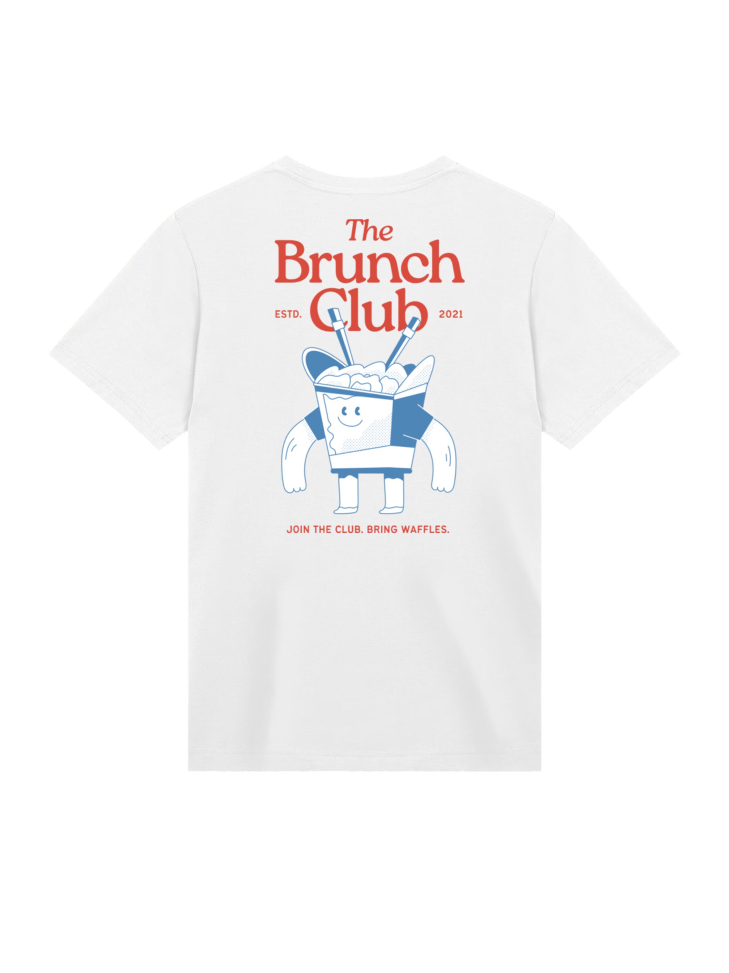 F4NT4STIC Shirt 'The Brunch Club' in Wit