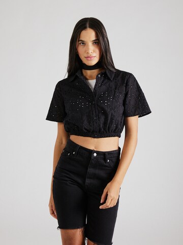 Camicia da donna di ONLY in nero: frontale