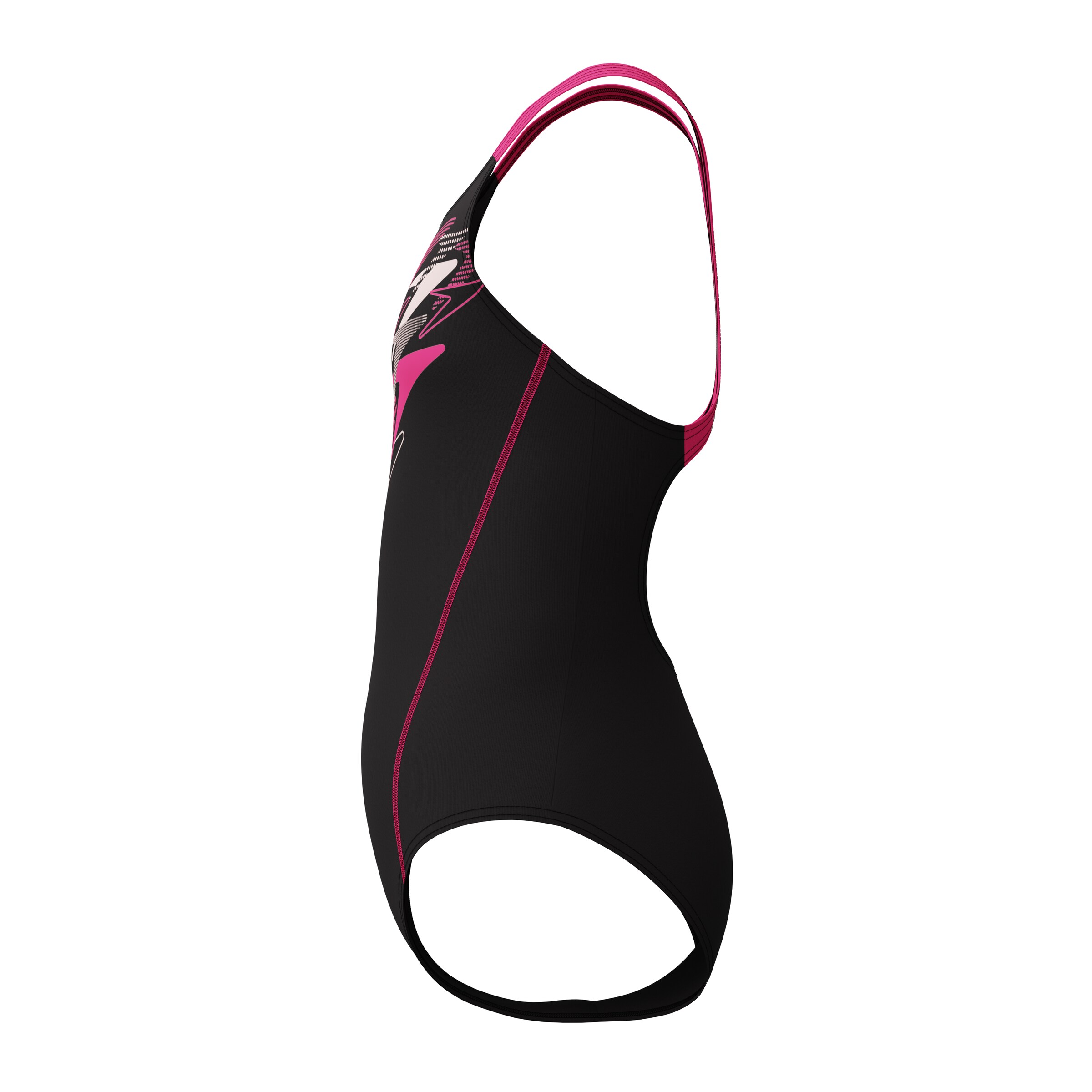 SPEEDO Sportbadeanzug in Schwarz