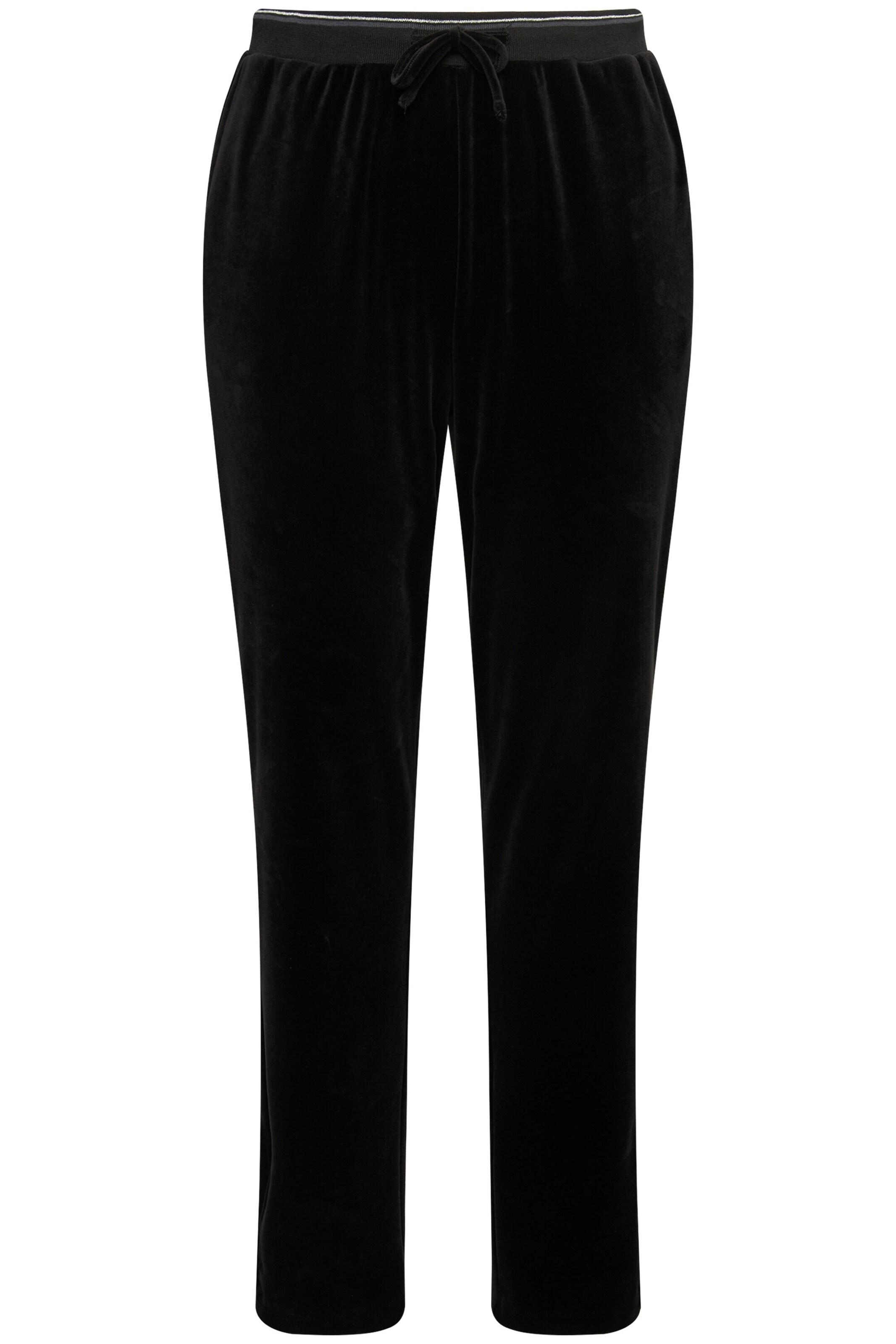 Ulla Popken Regular Hose in Schwarz: Vorderseite