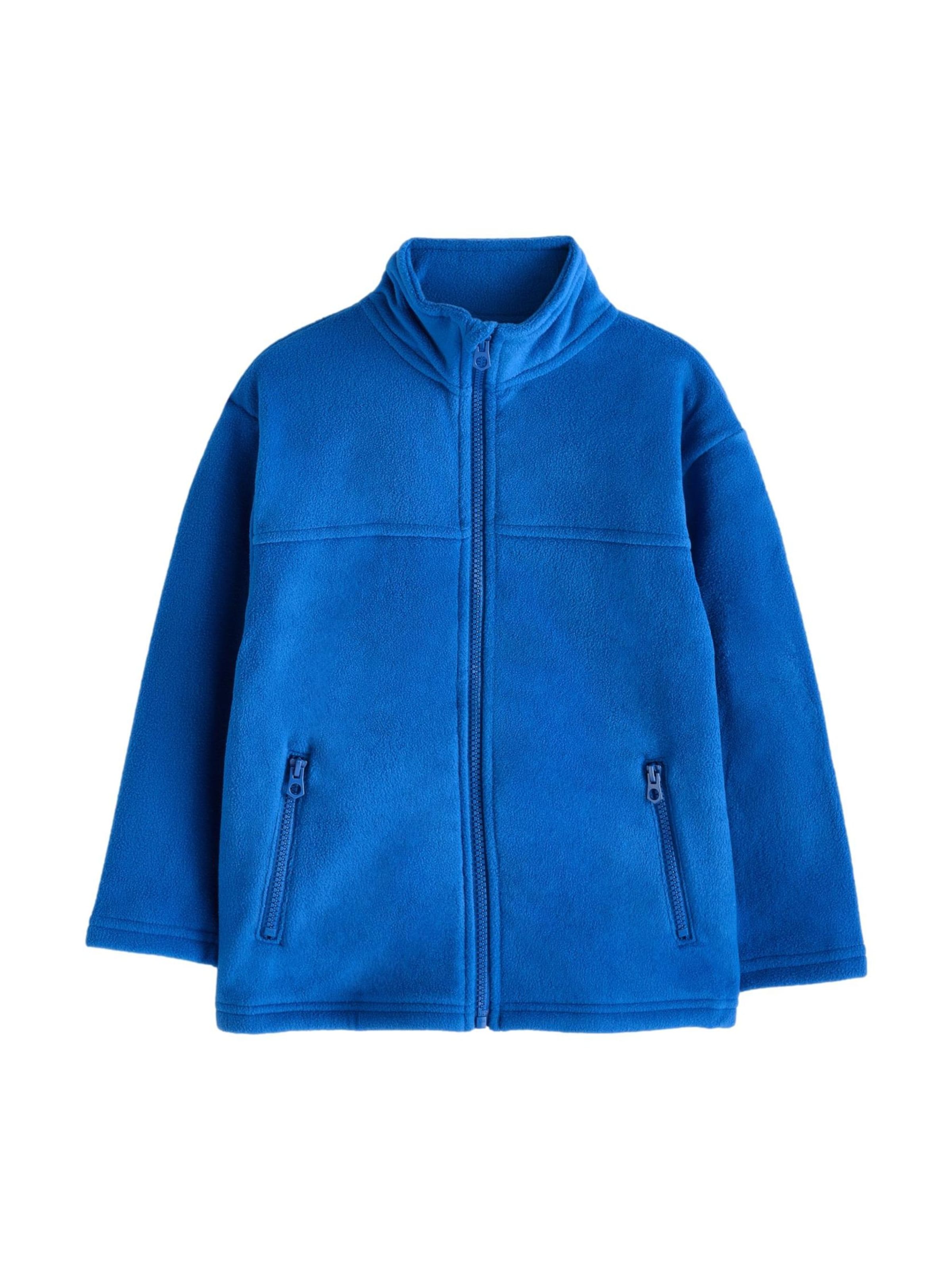 Next Fleecejakke i blå: forside
