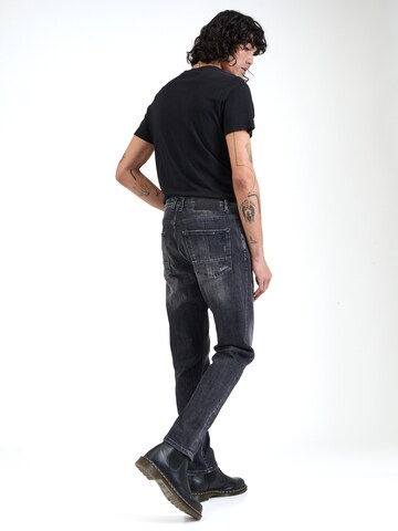 Goldgarn Tapered Jeans 'U2' in Schwarz
