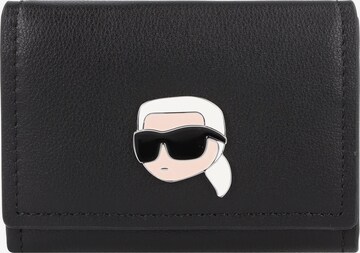 Karl Lagerfeld - Carteiras 'Ikonik 2.0' em preto: frente