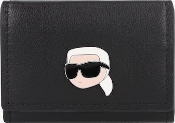 Karl Lagerfeld Wallet 'Ikonik 2.0' in Black: front