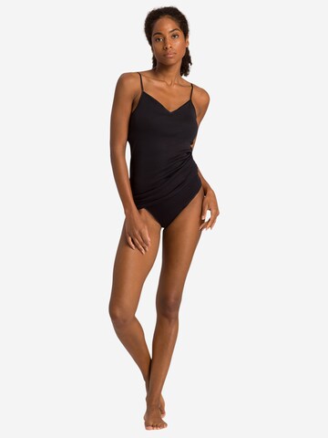 Hanro Unterhemd 'Cotton Seamless'‌‌‌‌‌ in Schwarz