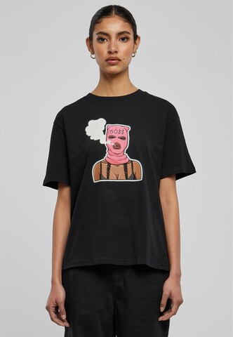Maglietta 'Girl Boss' di Mister Tee in nero: frontale