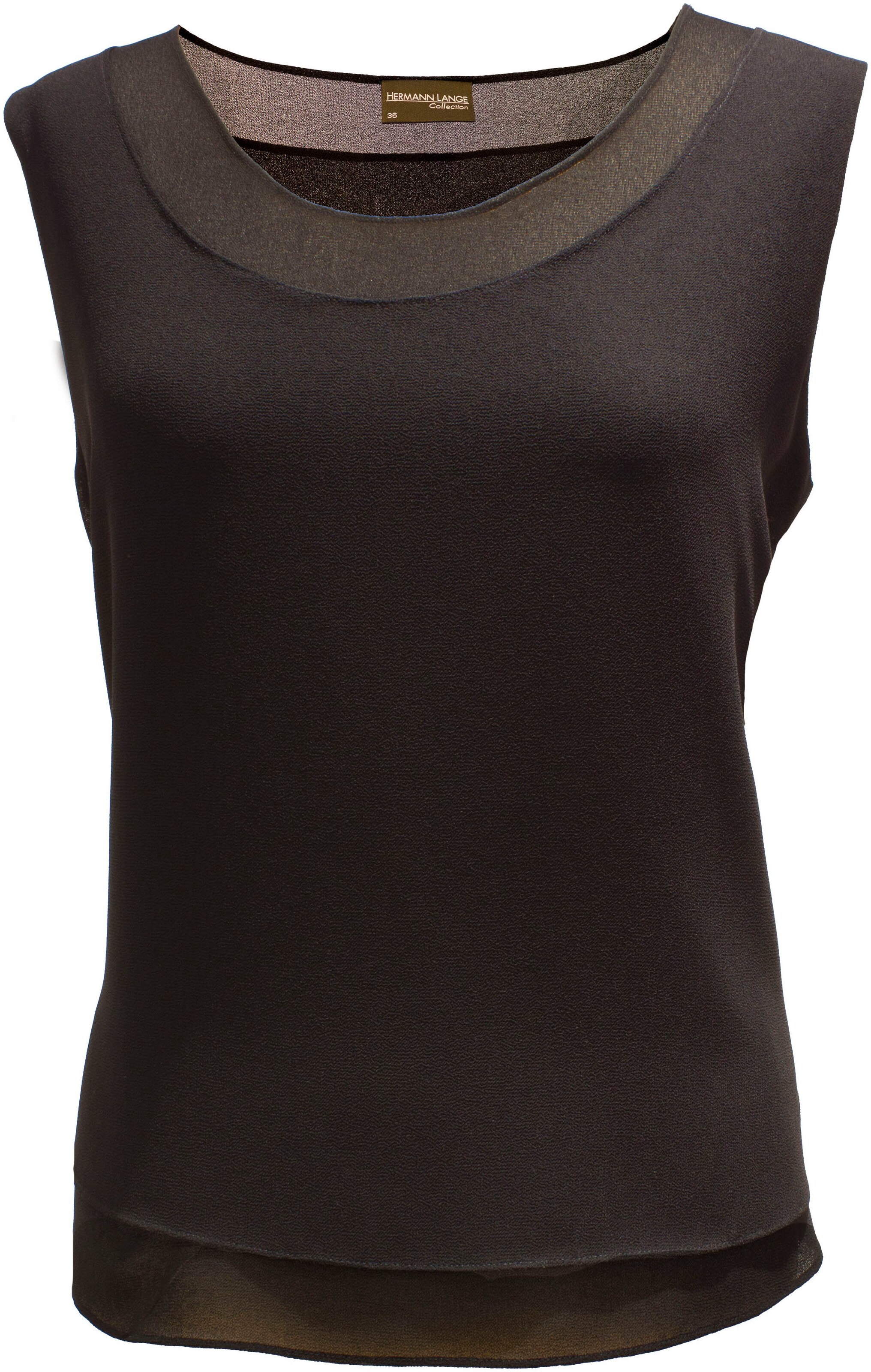 Select By Hermann Lange Blusentop in Schwarz: Vorderseite