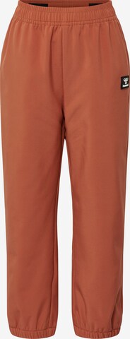Hummel Tapered Outdoor Pants 'Jupitor' in Brown: front