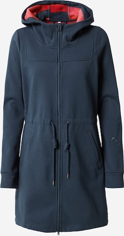 Blutsgeschwister Zip-Up Hoodie in Blue: front