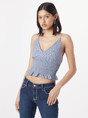 HOLLISTER - Blusa 'EMEA' en azul: frente