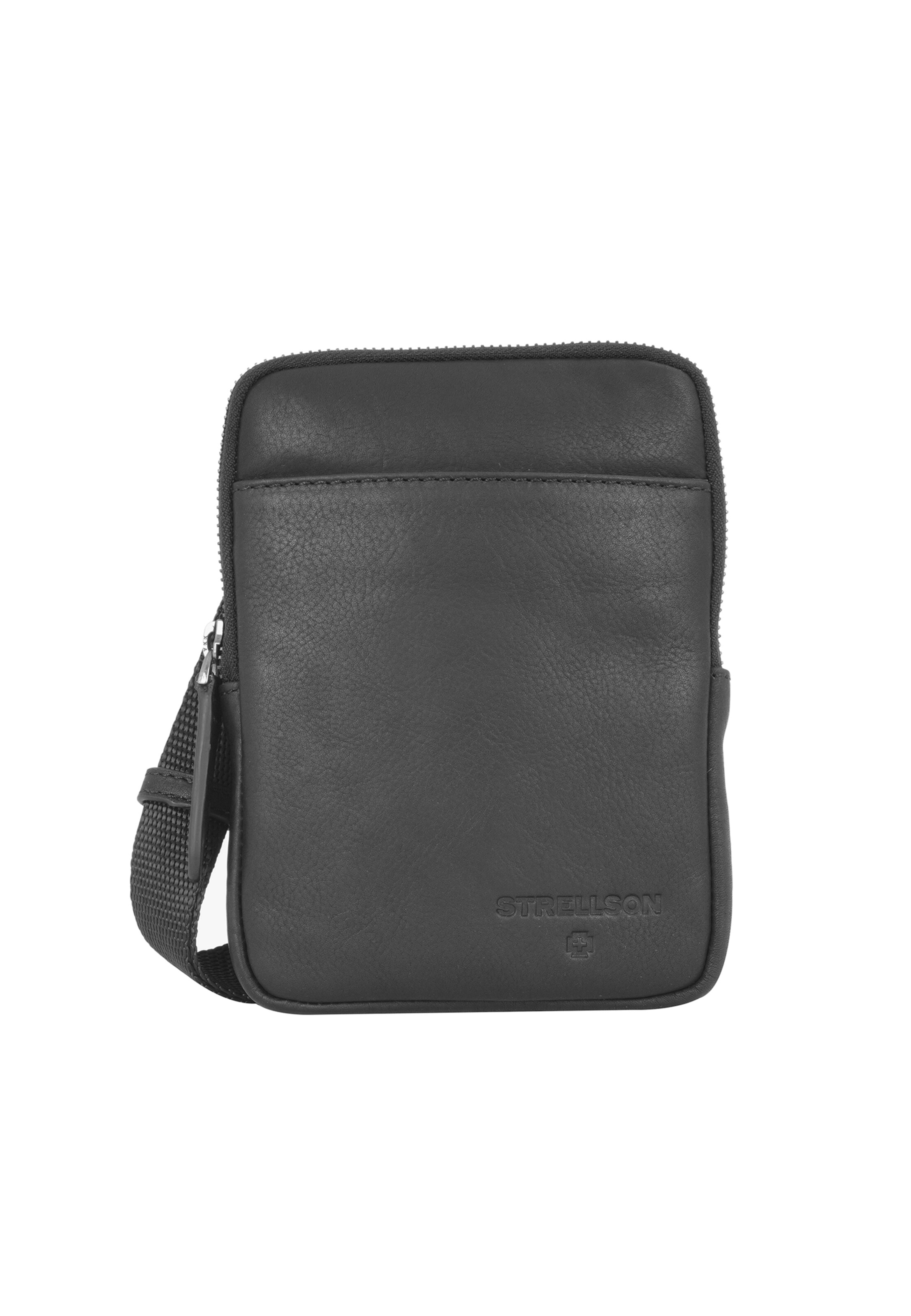 STRELLSON Umhängetasche 'Stratford 2.0 Brian' in Schwarz: Vorderseite