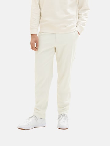 TOM TAILOR Tapered Trousers in Beige: front