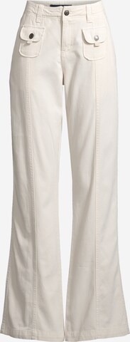 évasé Pantalon AÉROPOSTALE en blanc : devant