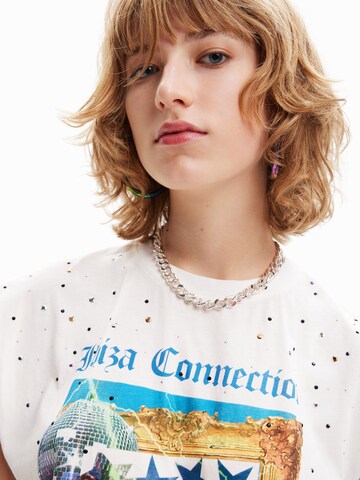 T-shirt 'AMSTERDAM' Desigual en blanc