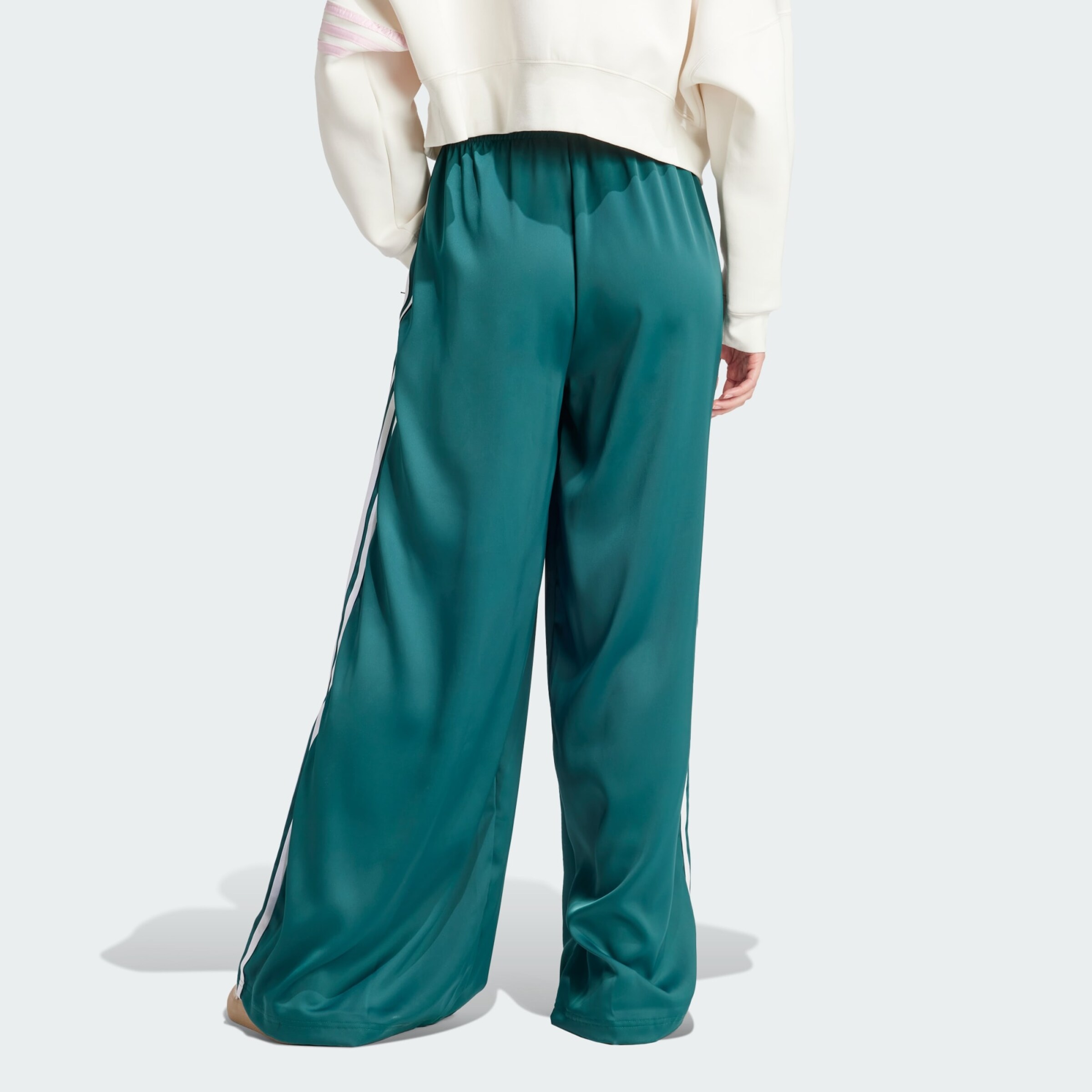 ADIDAS ORIGINALS Wide leg Trousers in Emerald ABOUT YOU