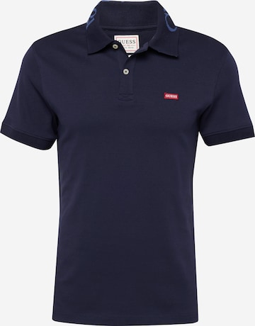 T-Shirt 'Nolan' GUESS en bleu : devant