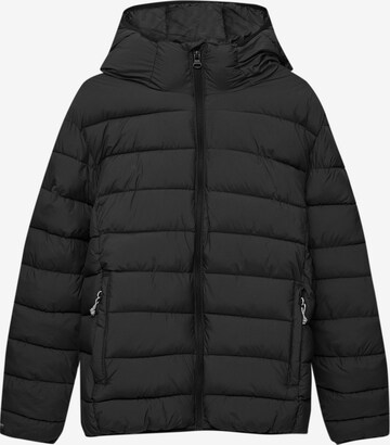 Pull&Bear Between-Season Jacket in Black: front