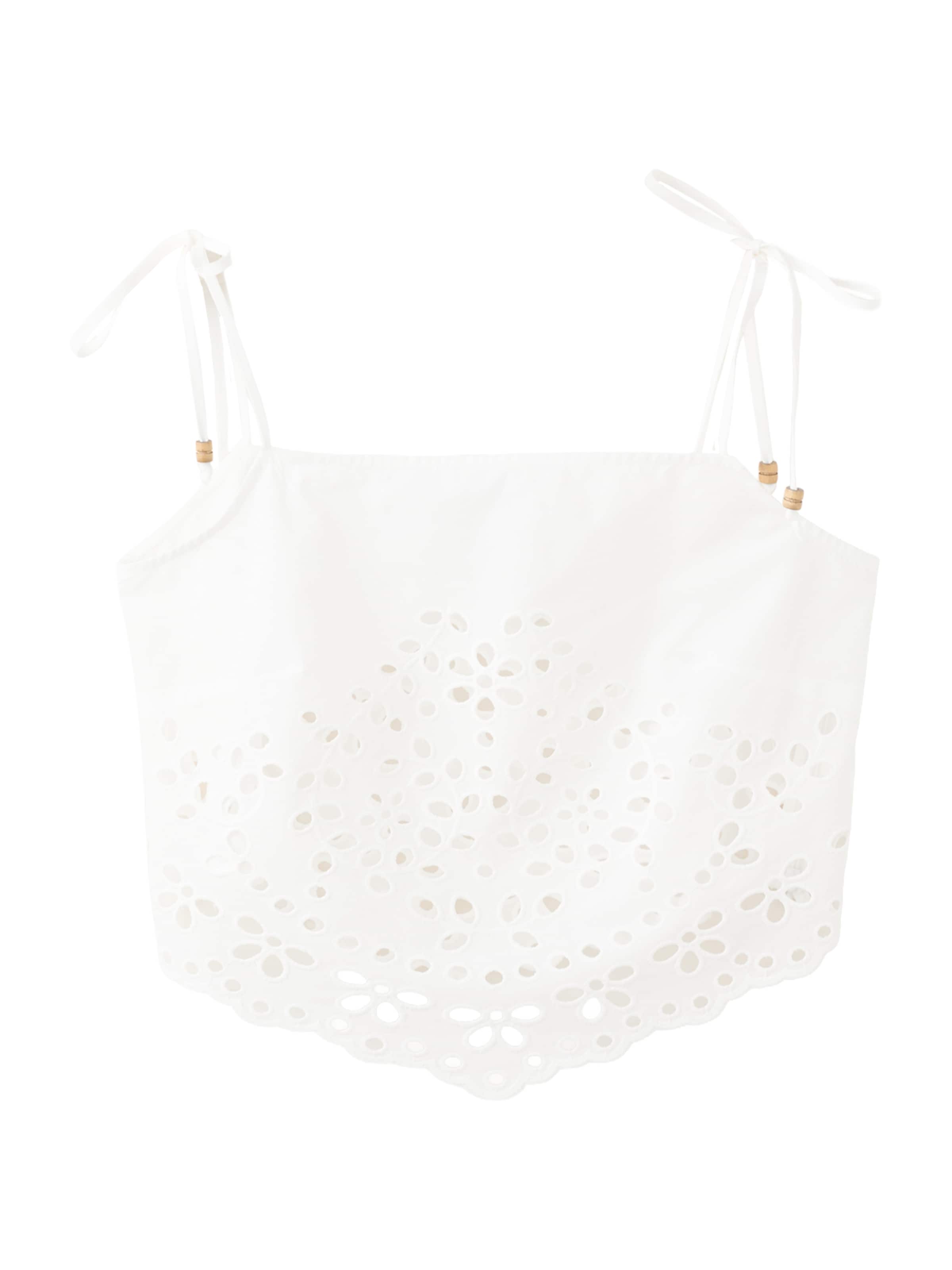 MANGO Top 'JASMIN' – bílá: přední strana