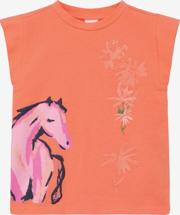 T-Shirt s.Oliver en orange : devant