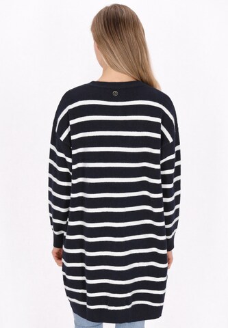 Cardigan DreiMaster Maritim en bleu