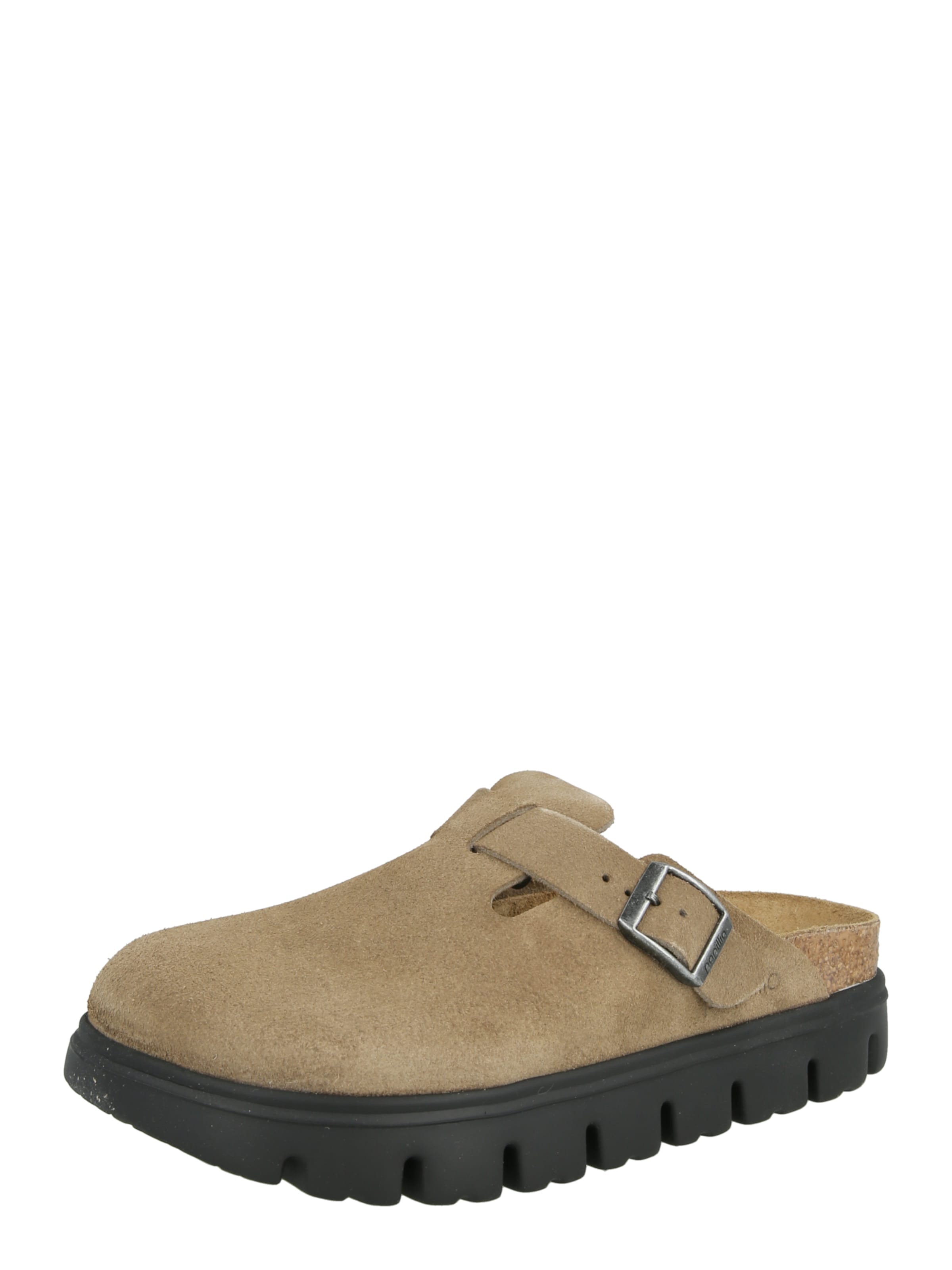 Saboţi 'Boston' de la BIRKENSTOCK pe gri: față