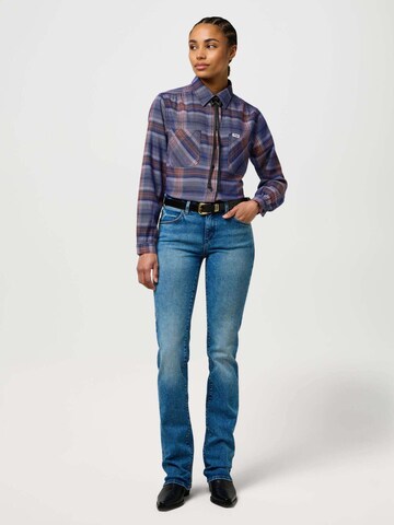 WRANGLER Bluse 'Femme Western Shirt' in Blau