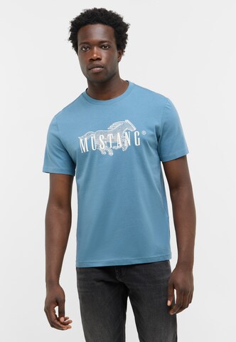 MUSTANG T-Shirt 'Austin' in Blau: Vorderseite