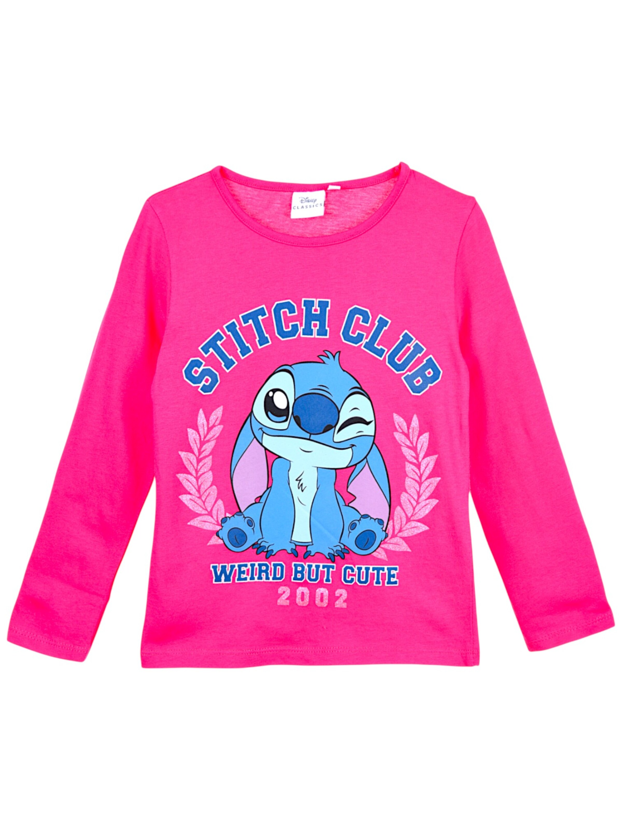 Disney Lilo & Stitch Shirt 'Disney Stitch Langarmshirt' in Dark pink, Item view
