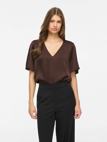 VILA Shirt 'VIENNA RAVENNA' in Bruin: voorkant