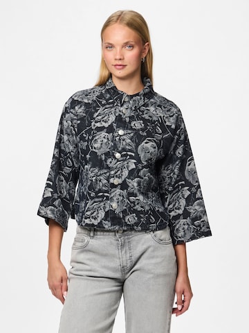 Camicia da donna 'PCMarosa' di PIECES in nero: frontale