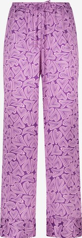 Hunkemöller Pajama Pants in Purple: front