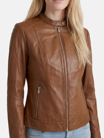 Apple of Eden Lederjacke in Braun