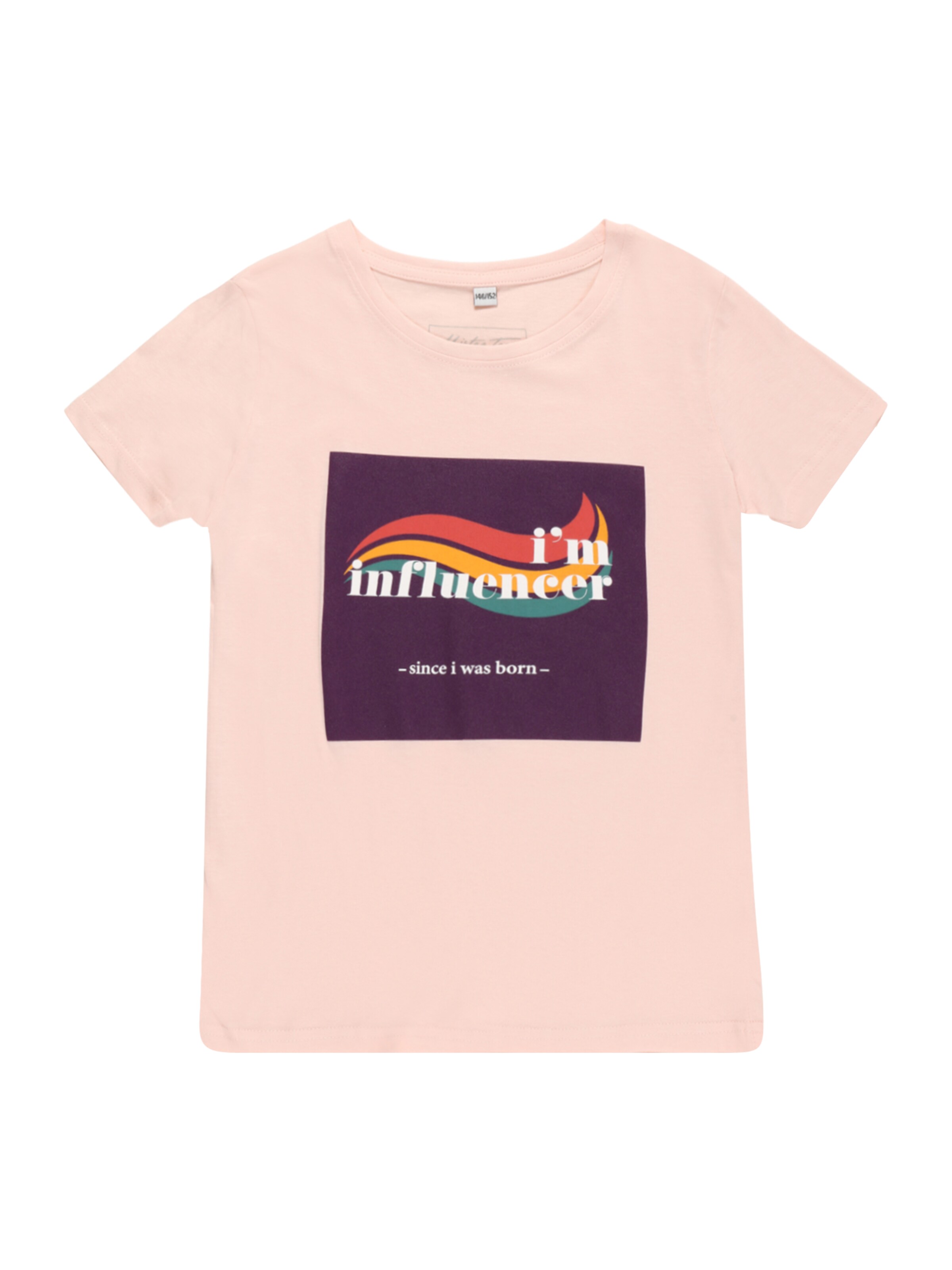 Mister Tee Shirt 'I´m Influencer' in Beige: front