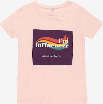 Mister Tee Shirt 'I´m Influencer' in Beige: front