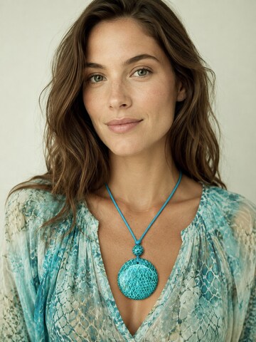 COLLEZIONE ALESSANDRO Necklace 'Serpente' in Blue