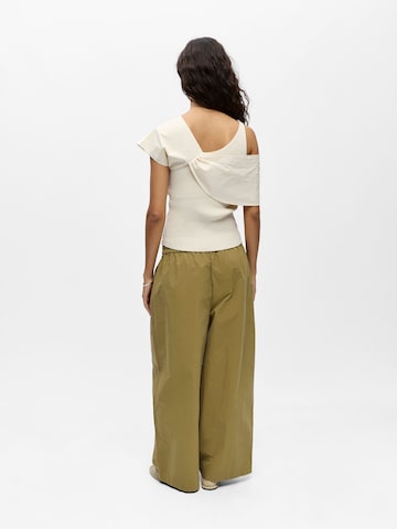 OBJECT - Top de punto en blanco
