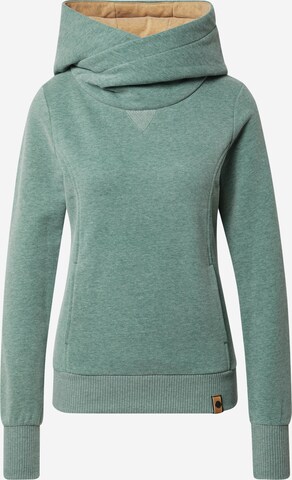 Sweat-shirt Fli Papigu en vert : devant