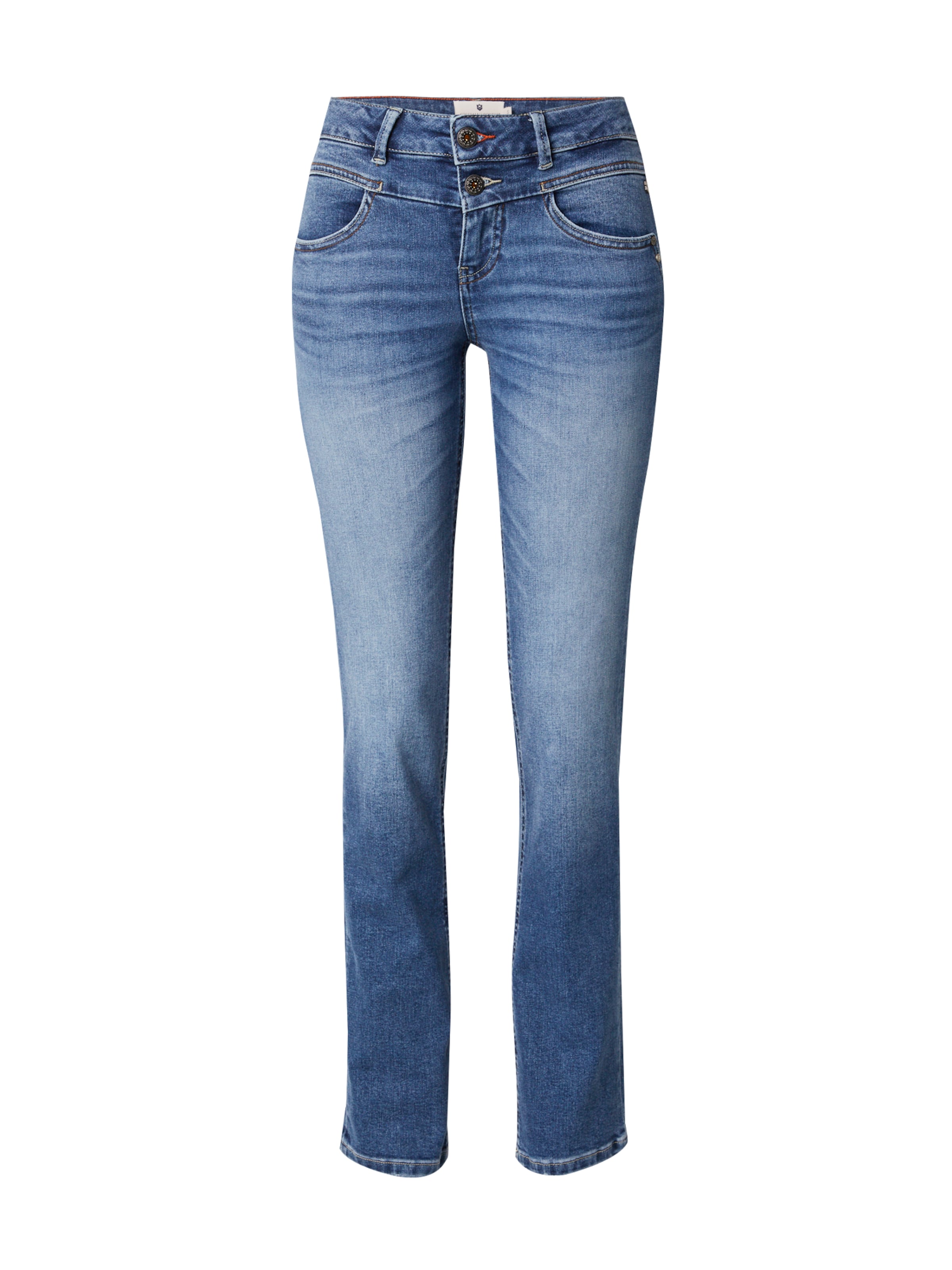 FREEMAN T. PORTER Štandardný strih Džínsy - Modrá: predná strana